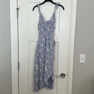Abercrombie & Fitch Blue Floral High Low Dress